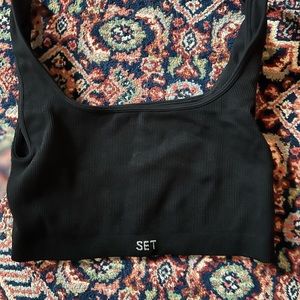 Set active sports bra. Size XL. Black